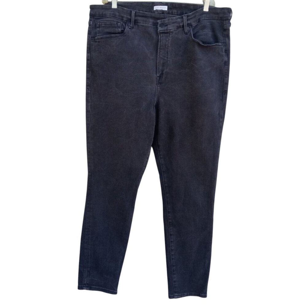 Good American Charcoal Denim Jeans sz 18/20